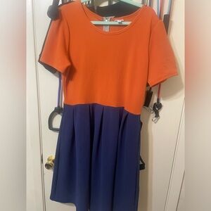 Lularoe 2 tone Amelia Dress